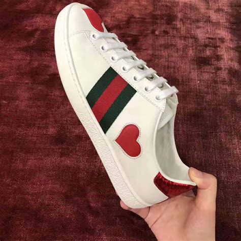 gucci ace embroidered sneaker heart|gucci ace sneakers price increase.